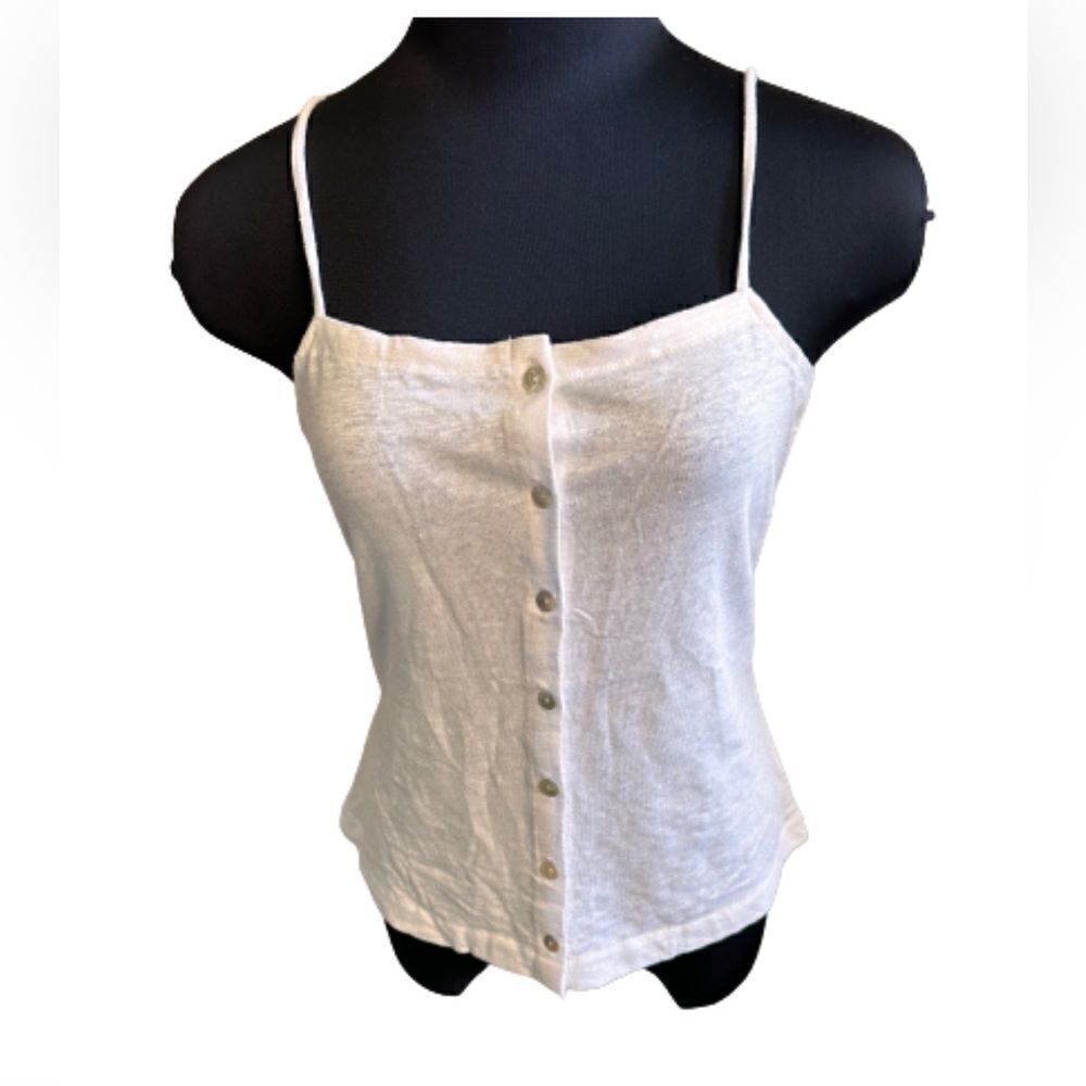 Chaser white button from  camisole. Size Medium NWT